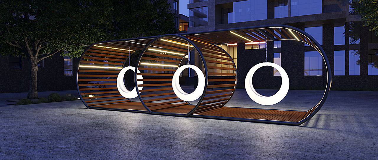 Новинка нашего производства!!! Качели RING, светящиеся светодиодные LED.
